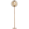 « Cirque » — Lampadaire à anneaux en bois orientables