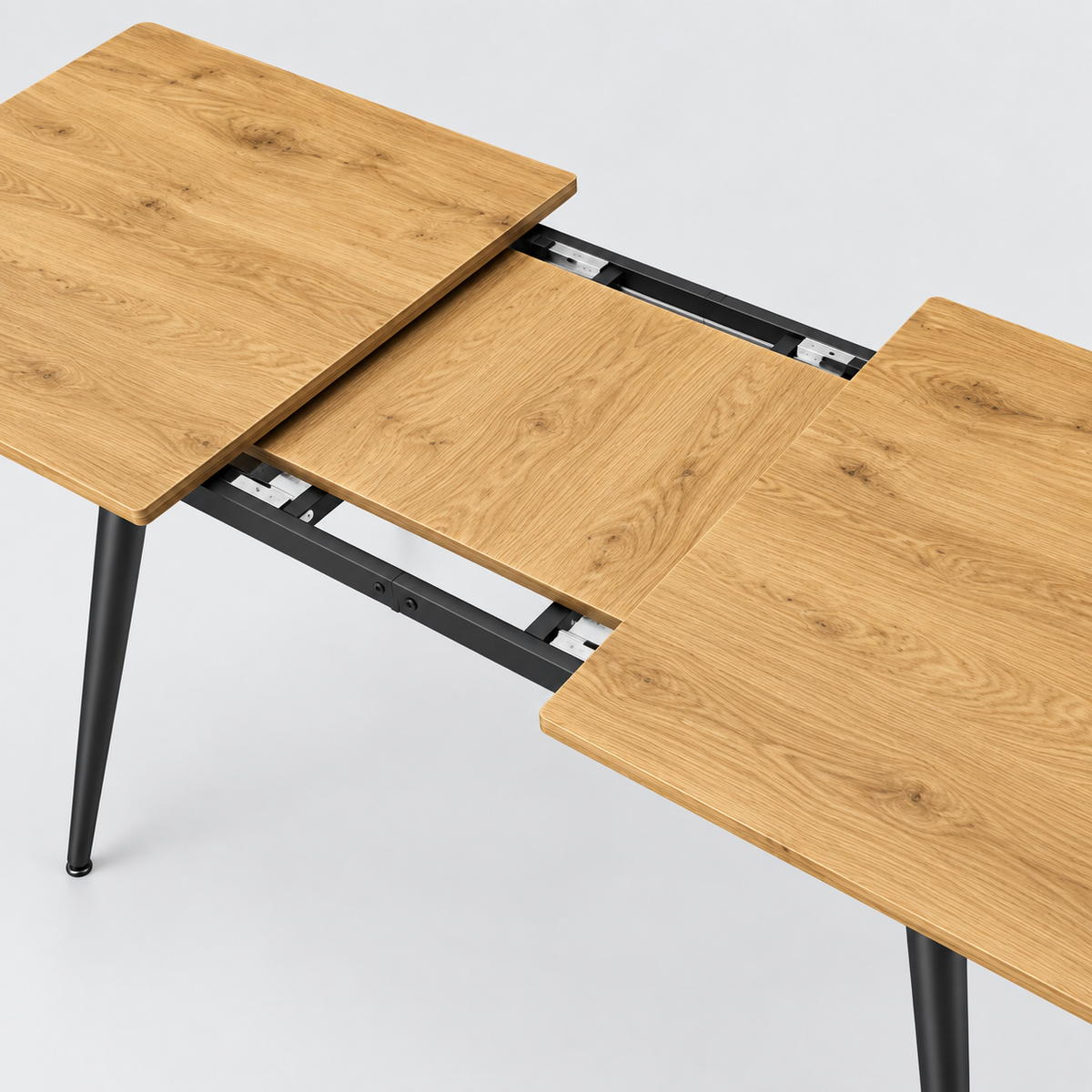 « Allonge » — Table extensible effet bois, 120 à 160 cm — vue 3