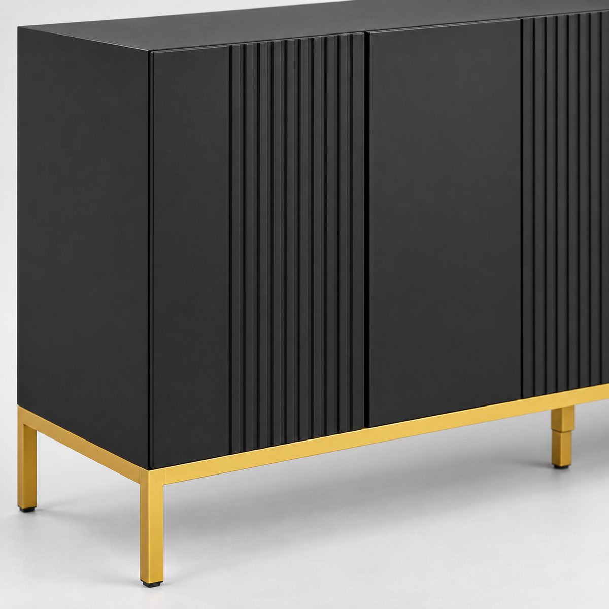 « Cadence » — Buffet graphique noir et doré, 140 cm — vue 3