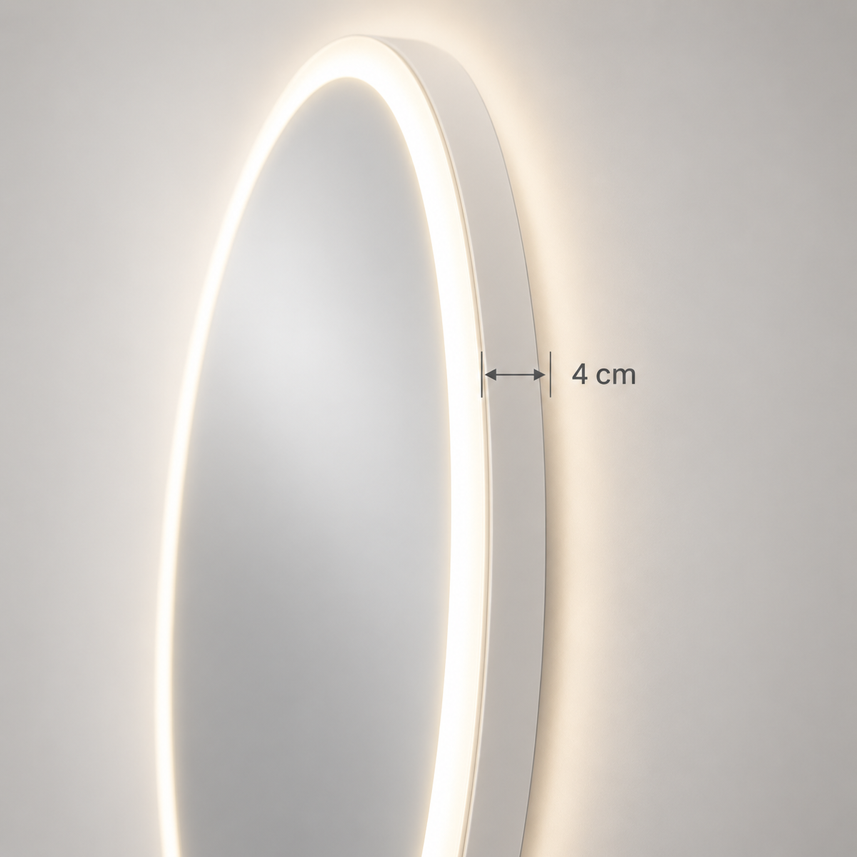 « Clarté » — Miroir ovale LED avec fonction antibuée — vue 4
