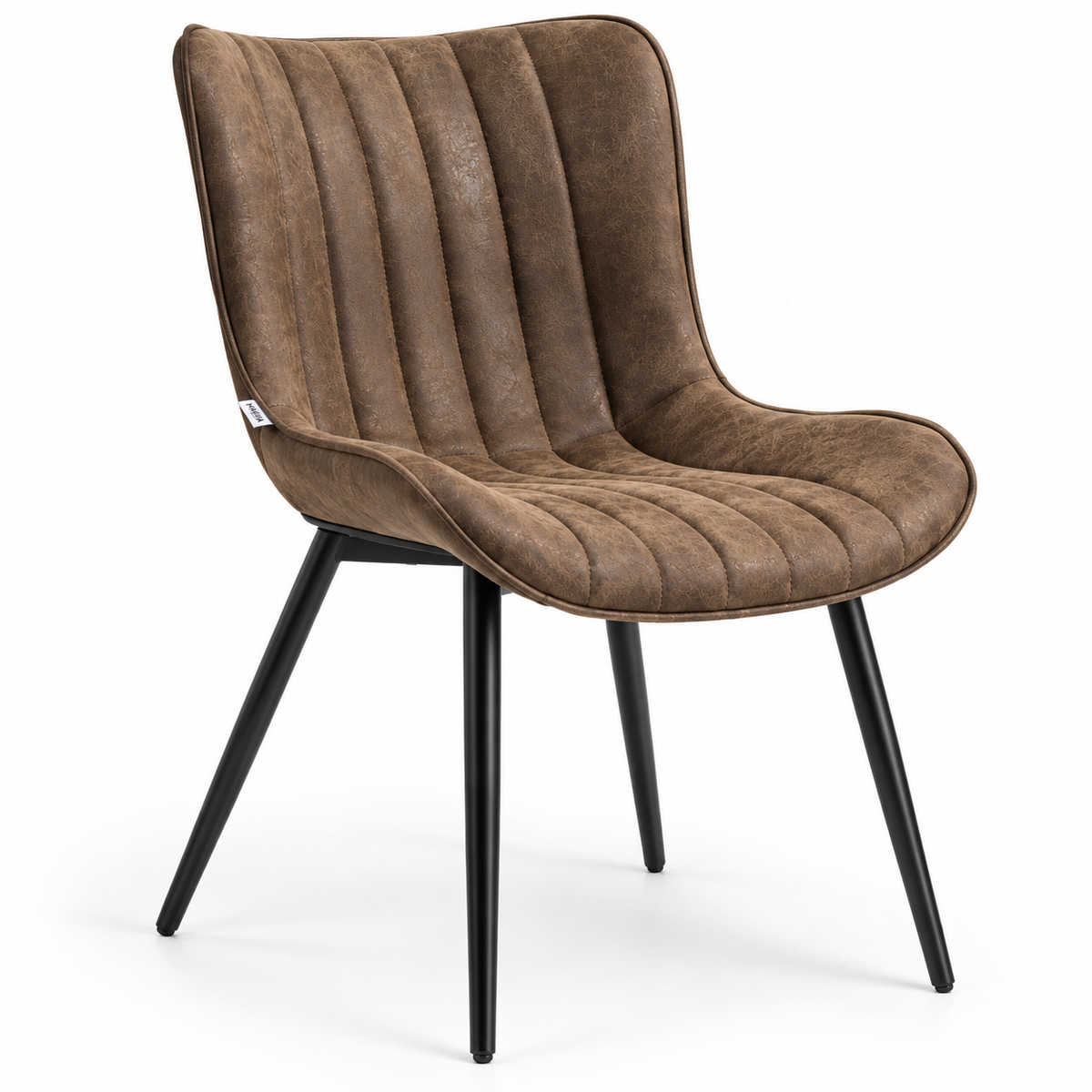 « Dorian » — Lot de 2 chaises brunes rembourrées — vue 3