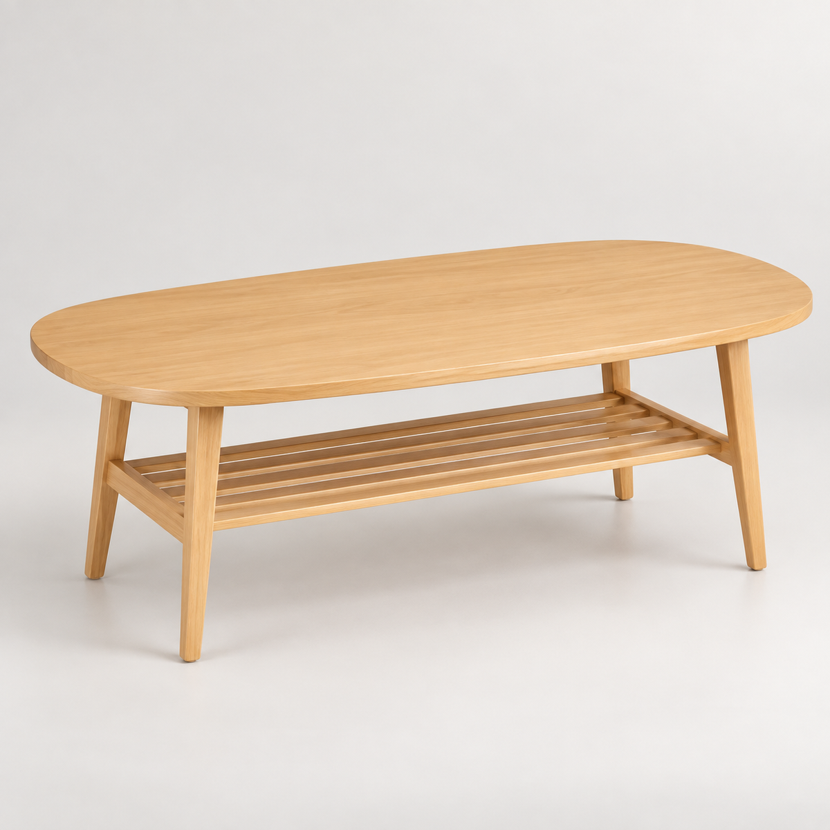 « Estran » — Table basse ovale à double niveau — vue 1