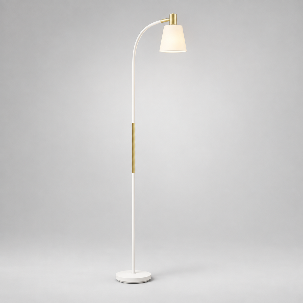 « Lise » — Lampadaire blanc réglable en hauteur — vue 1