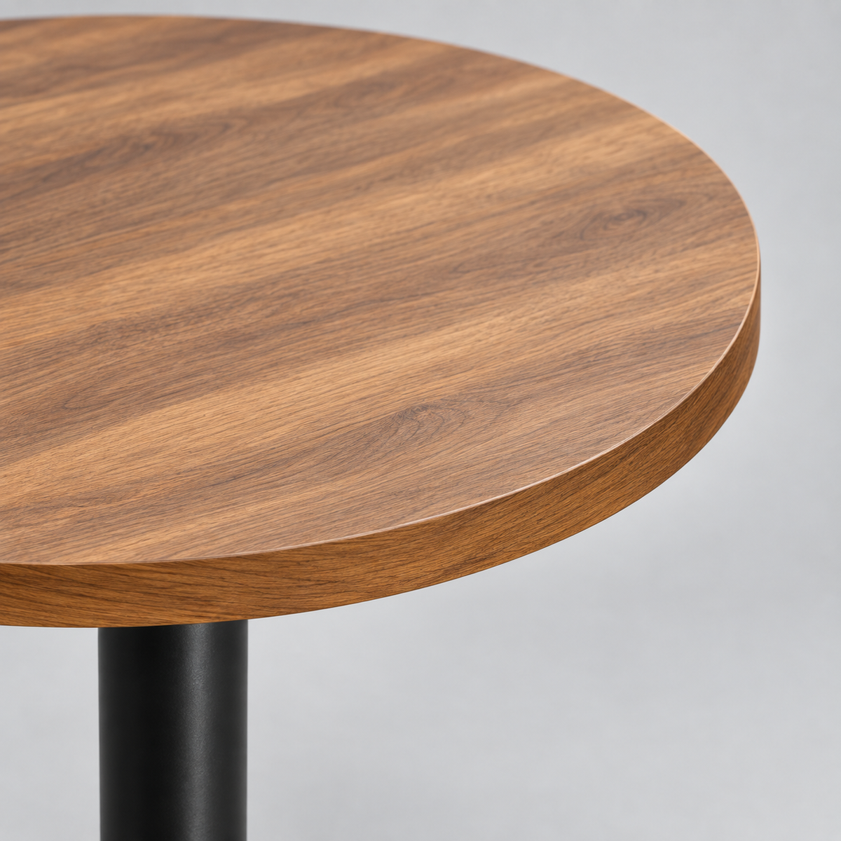 « Noyer » — Table bistrot ronde finition noyer, 60 cm — vue 3