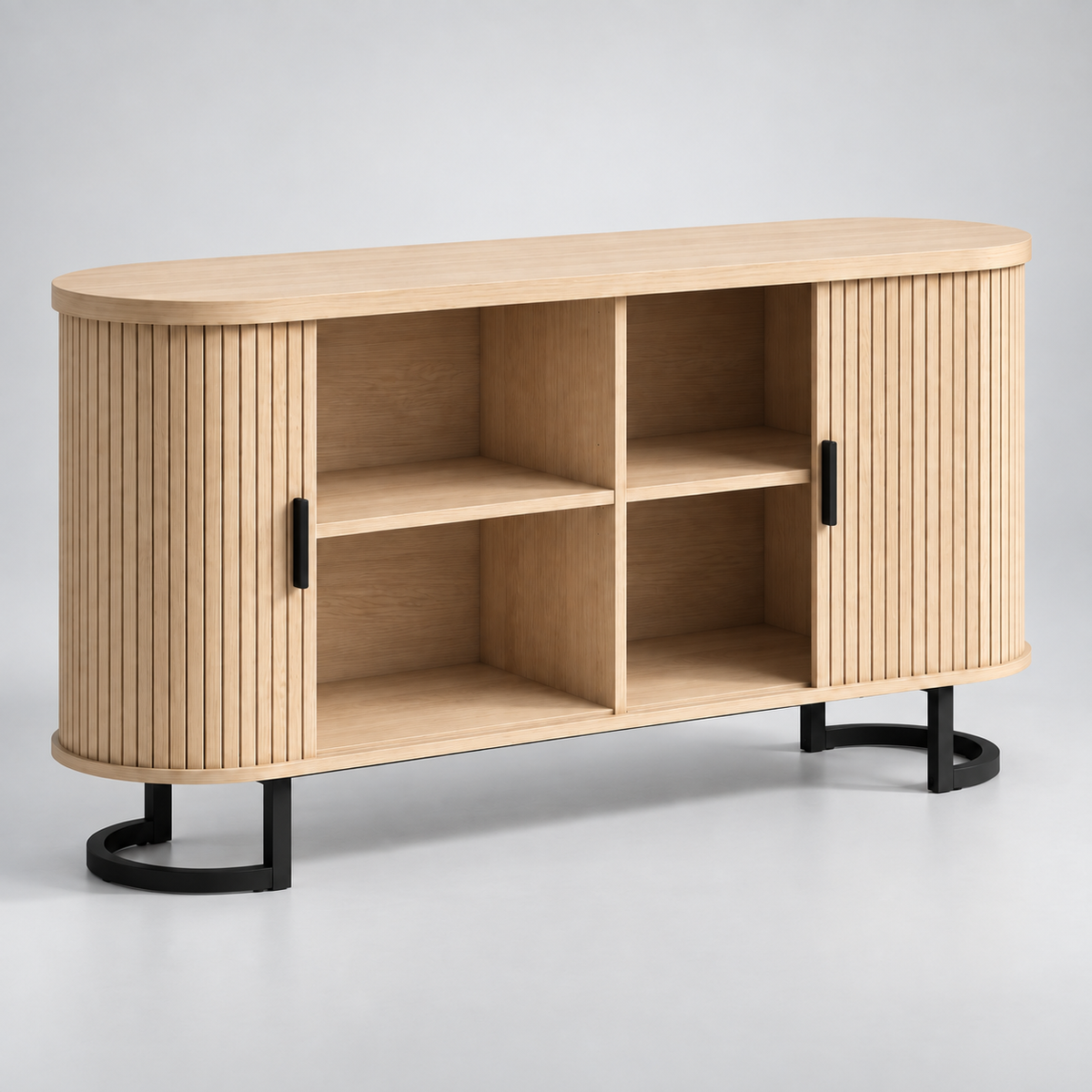 « Ondée » — Buffet ovale à portes coulissantes — vue 3