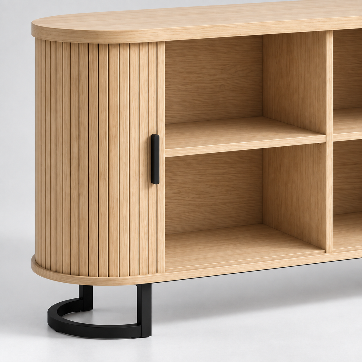 « Ondée » — Buffet ovale à portes coulissantes — vue 4
