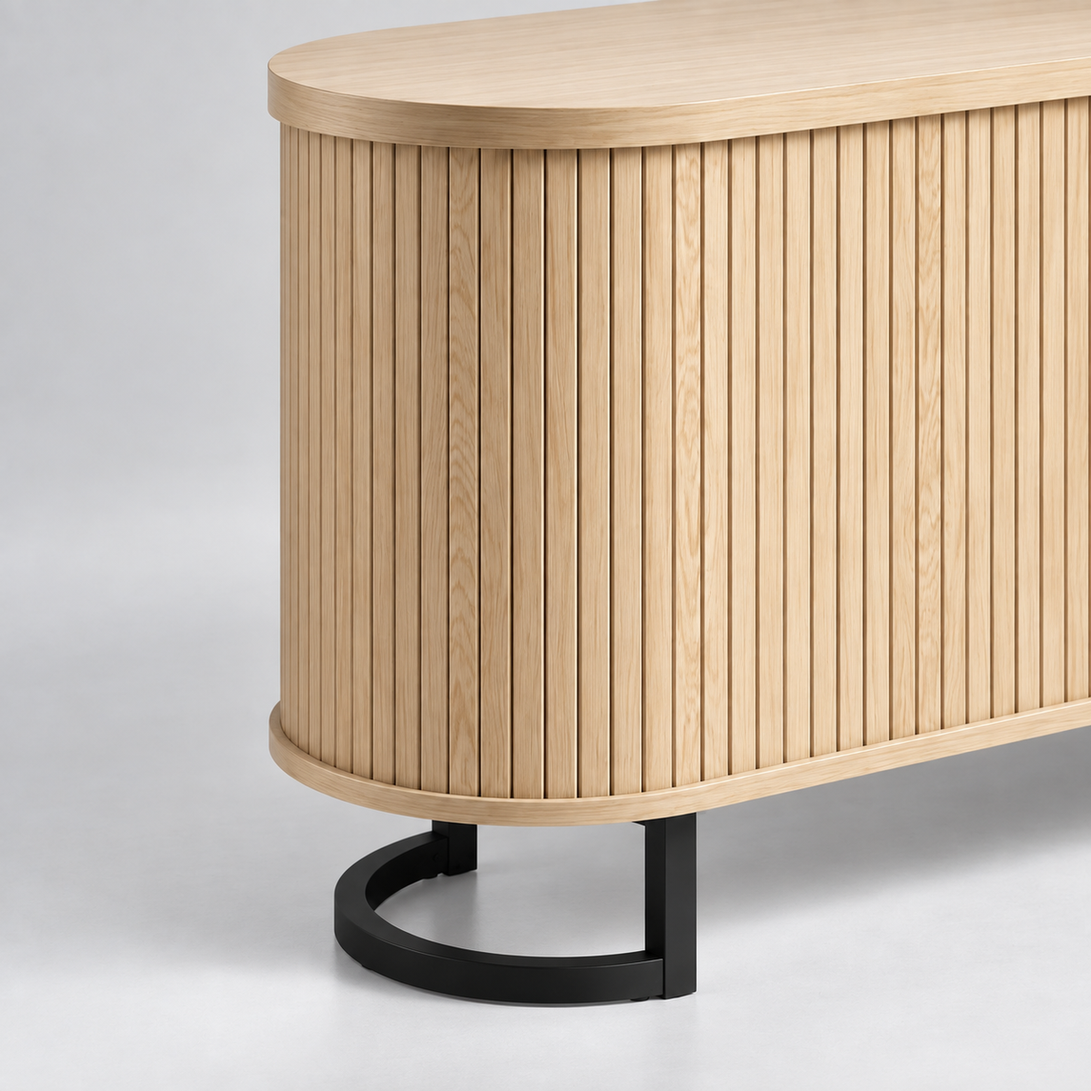 « Ondée » — Buffet ovale à portes coulissantes — vue 5