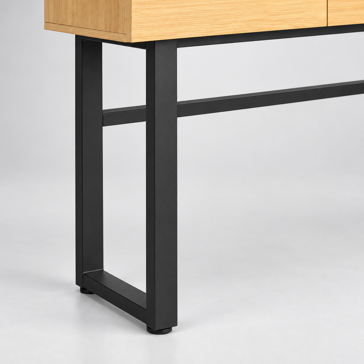 « Passage » — Console étroite à 2 tiroirs effet bois — vue 5