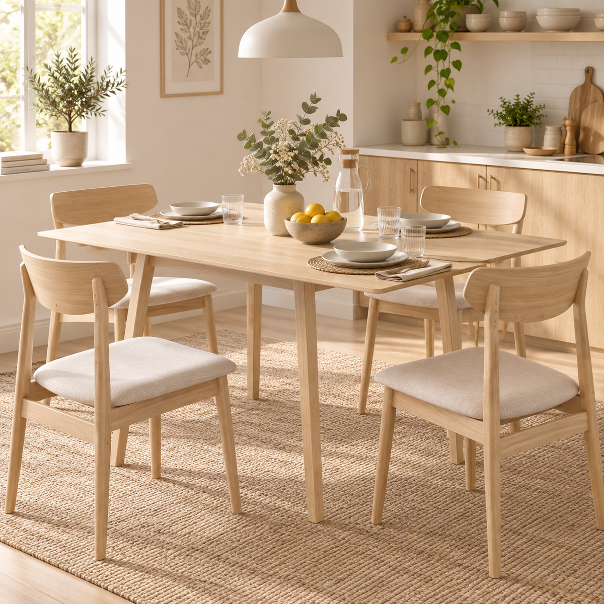 « Pliage » — Table pliante en pin naturel — vue 2