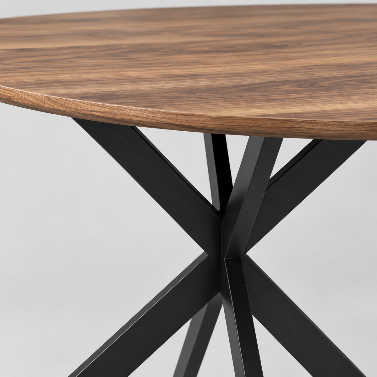 « Rondo » — Table à manger ronde effet bois, 120 cm — vue 3