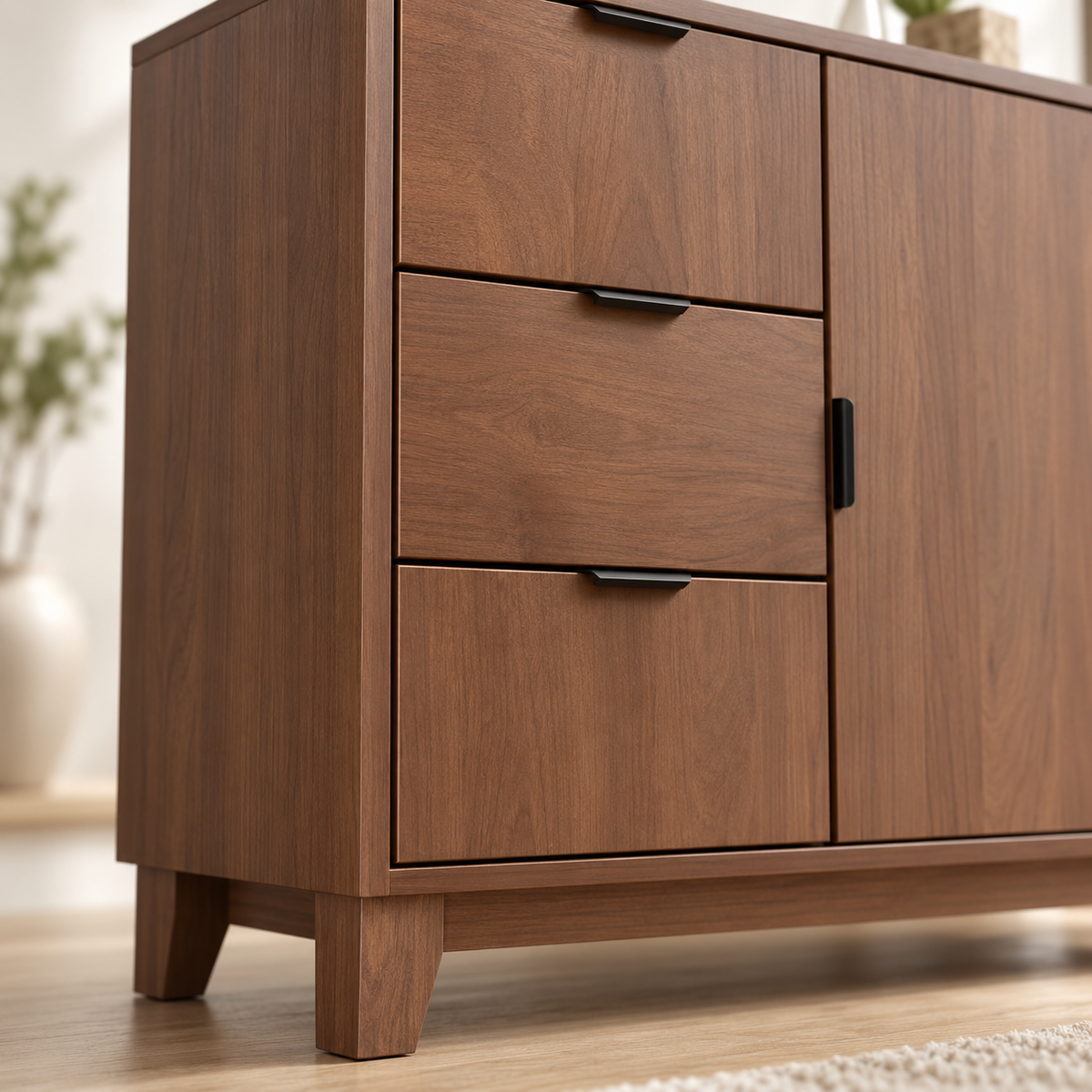 « Sillage » — Buffet effet bois à porte et 3 tiroirs — vue 4