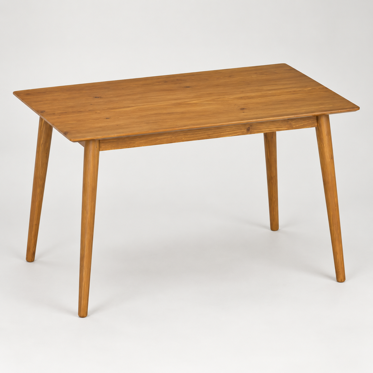 « Sylvan » — Table à manger en pin brun, 120 cm — vue 1