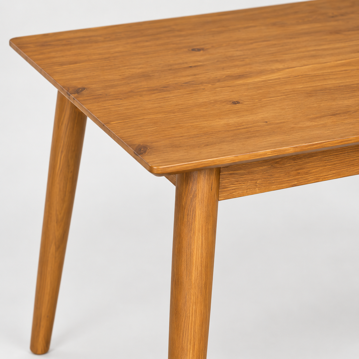 « Sylvan » — Table à manger en pin brun, 120 cm — vue 3