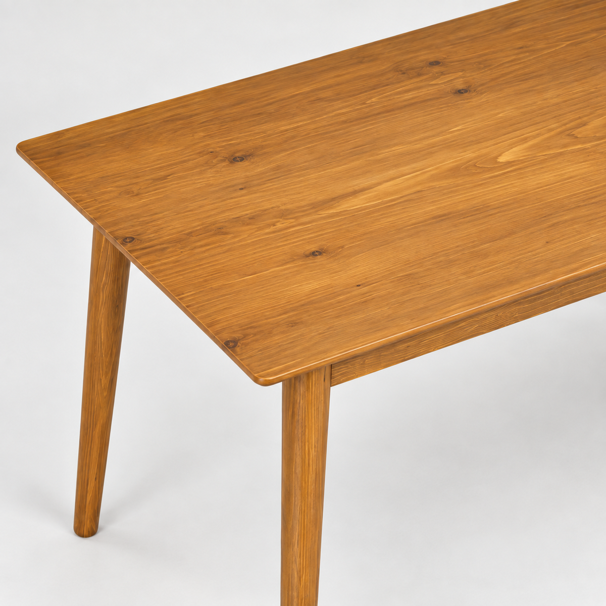 « Sylvan » — Table à manger en pin brun, 120 cm — vue 4